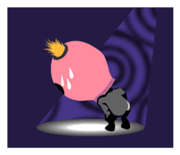 Man wearing a pink masked has come! sticker #3137916