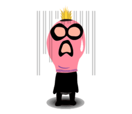 Man wearing a pink masked has come! sticker #3137918