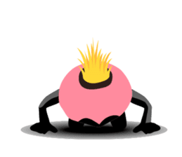 Man wearing a pink masked has come! sticker #3137919