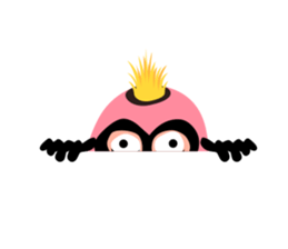 Man wearing a pink masked has come! sticker #3137922