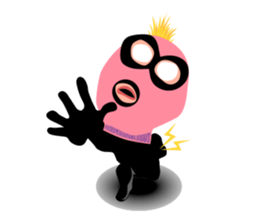 Man wearing a pink masked has come! sticker #3137927