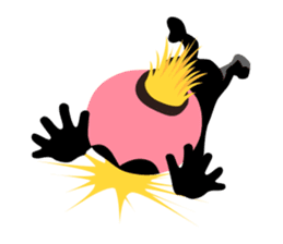 Man wearing a pink masked has come! sticker #3137931