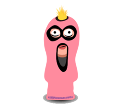 Man wearing a pink masked has come! sticker #3137941