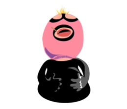 Man wearing a pink masked has come! sticker #3137947