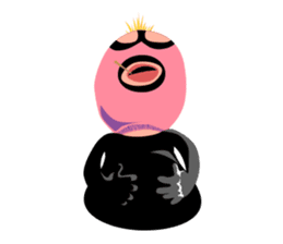 Man wearing a pink masked has come! sticker #3137947