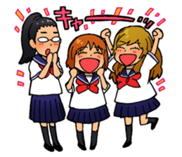 Gingitsune Makoto and friends version sticker #3138463