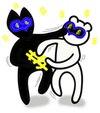 walnut planet's fox and bear sticker #3139556