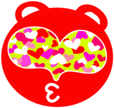 walnut planet's fox and bear sticker #3139574