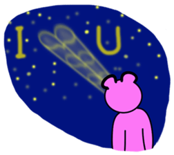 walnut planet's fox and bear sticker #3139578