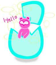 walnut planet's fox and bear sticker #3139583