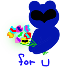 walnut planet's fox and bear sticker #3139594