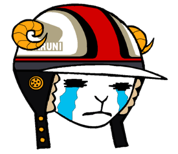 Sayhello HelmetOriental zodiac Sheep sticker #3139803