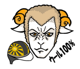 Sayhello HelmetOriental zodiac Sheep sticker #3139823