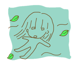 Sticker of the girl sticker #3140555