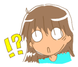 Sticker of the girl sticker #3140560