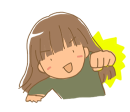 Sticker of the girl sticker #3140564