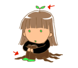 Sticker of the girl sticker #3140565