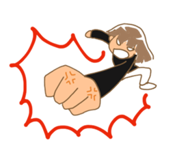 Sticker of the girl sticker #3140566