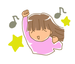 Sticker of the girl sticker #3140567