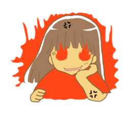 Sticker of the girl sticker #3140574