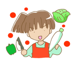 Sticker of the girl sticker #3140578