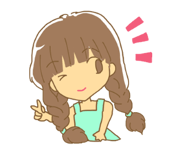 Sticker of the girl sticker #3140581