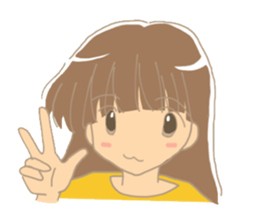 Sticker of the girl sticker #3140589