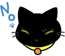 Black Cat Moimoi sticker #3140837