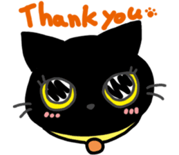 Black Cat Moimoi sticker #3140838