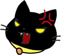 Black Cat Moimoi sticker #3140839