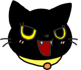 Black Cat Moimoi sticker #3140840