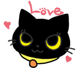 Black Cat Moimoi sticker #3140845