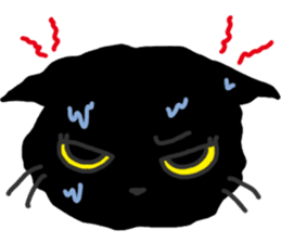 Black Cat Moimoi sticker #3140846