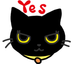 Black Cat Moimoi sticker #3140851