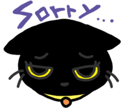 Black Cat Moimoi sticker #3140853