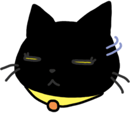 Black Cat Moimoi sticker #3140858