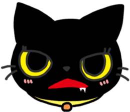 Black Cat Moimoi sticker #3140859