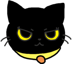 Black Cat Moimoi sticker #3140863
