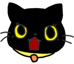 Black Cat Moimoi sticker #3140864