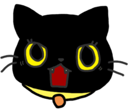 Black Cat Moimoi sticker #3140864