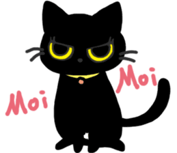 Black Cat Moimoi sticker #3140865