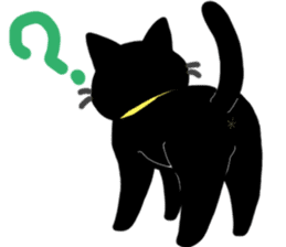 Black Cat Moimoi sticker #3140866