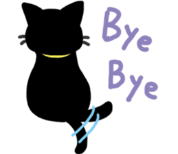 Black Cat Moimoi sticker #3140868