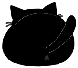 Black Cat Moimoi sticker #3140869