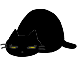 Black Cat Moimoi sticker #3140872