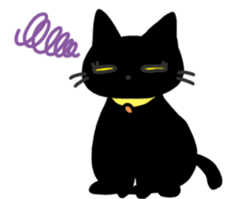 Black Cat Moimoi sticker #3140873
