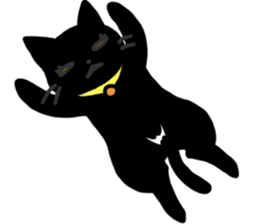 Black Cat Moimoi sticker #3140874
