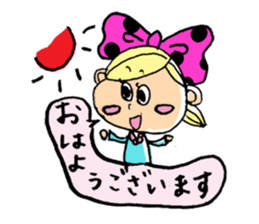 Kawaii!! Ribbon Girl Sticker sticker #3141099