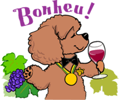 Bonjour, Poodles! sticker #3141160