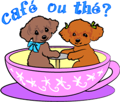 Bonjour, Poodles! sticker #3141162